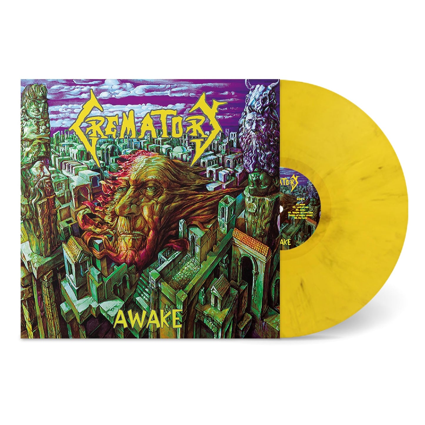 Crematory - Awake [Colored Vinyl] (Ylw) (Uk) Vinyl Record Album Cover