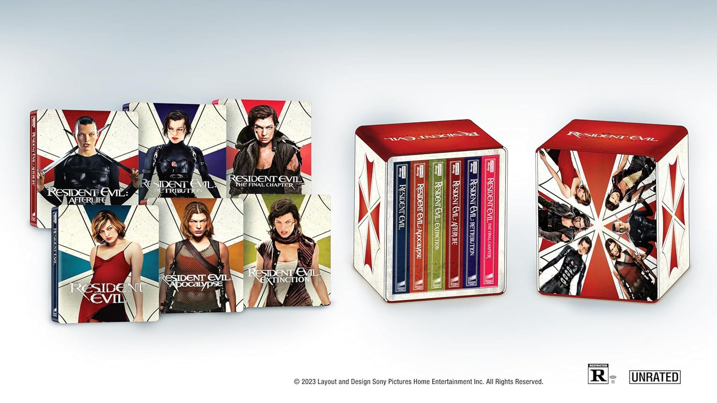 Resident Evil Ultimate Collection – UHD/BD (12 Discs) SteelBook + Digital [4K UHD]