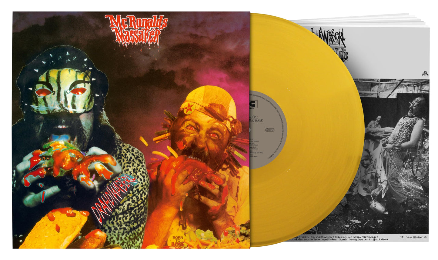 Drahdiwaberl - Mc Ronalds Massaker [Colored Vinyl] [Limited Edition] (Ger) Vinyl Record Album Cover