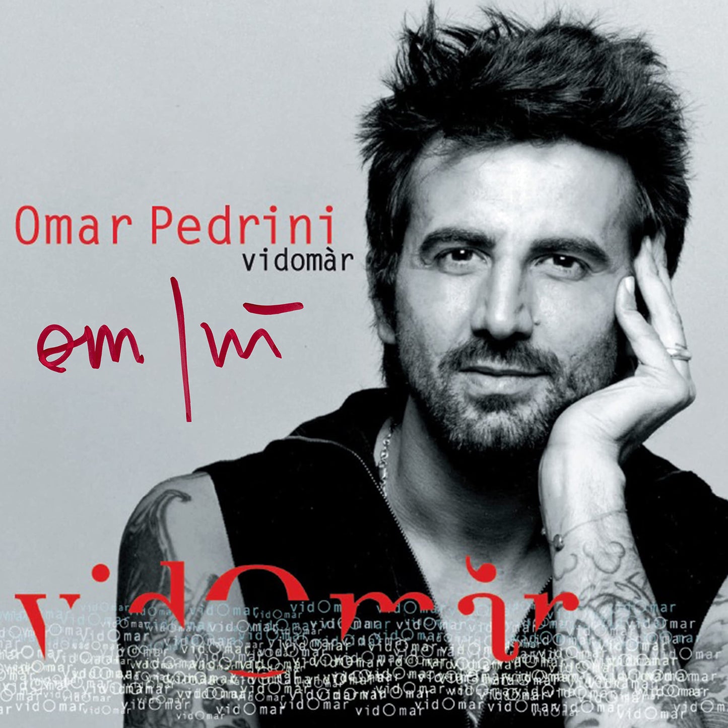 Omar Pedrini - Vidomar [Colored Vinyl] [180 Gram] (Red) (Auto) (Ita) Vinyl Record Album Cover