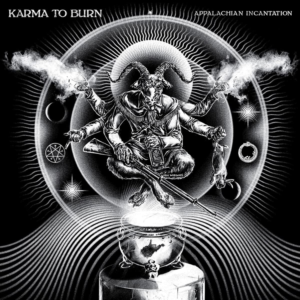 Karma To Burn - Appalachian Incantation (Blk) [Colored Vinyl] [Limited Edition] (Red) Vinyl Record Album Cover