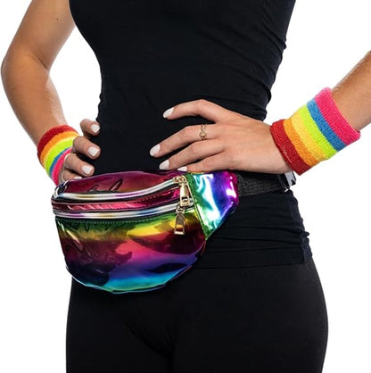 80's Retro Style Women's Aerobics Halloween Costume Cosplay Accessory Set
