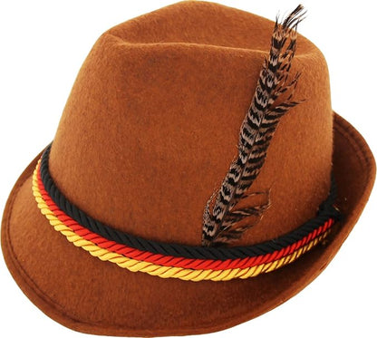 German Alpine Bavarian Oktoberfest Halloween Cosplay Costume Party Hat (3 Colors)