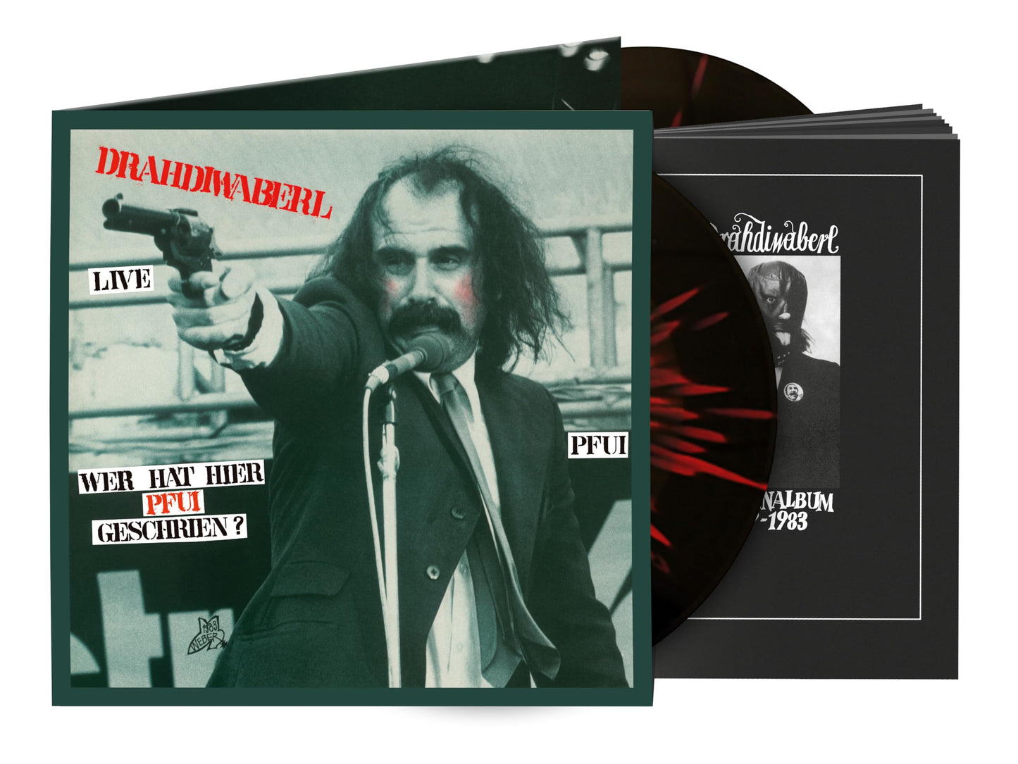 Drahdiwaberl - Wer Hat Hier Pfui Geschrien: Live - Limited [LP] Vinyl Record Album Cover