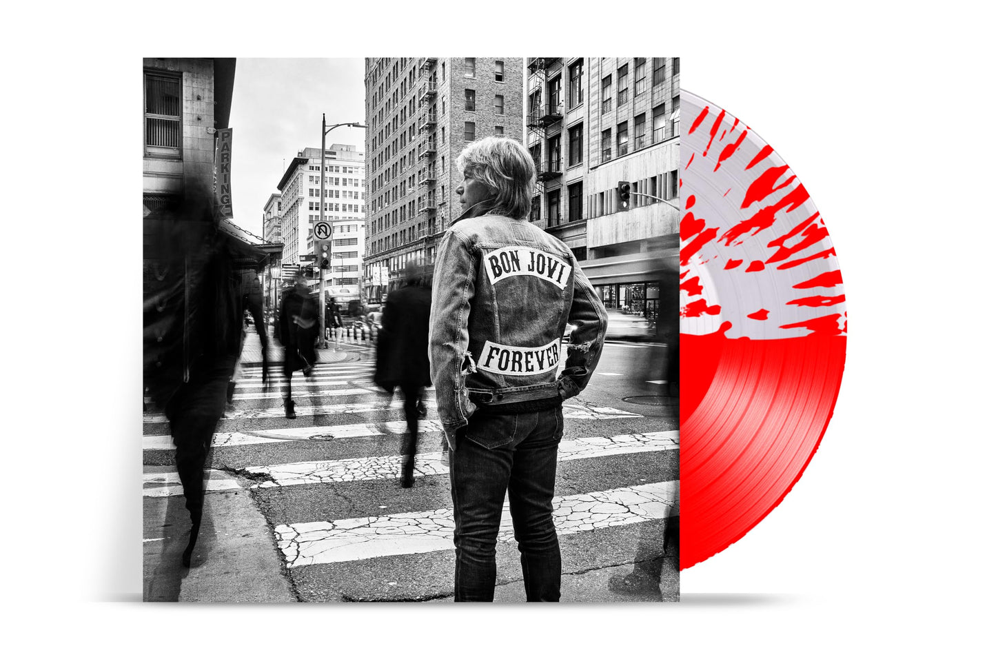Bon Jovi - Forever [Clear Vinyl] (Red) Vinyl Record Album Cover