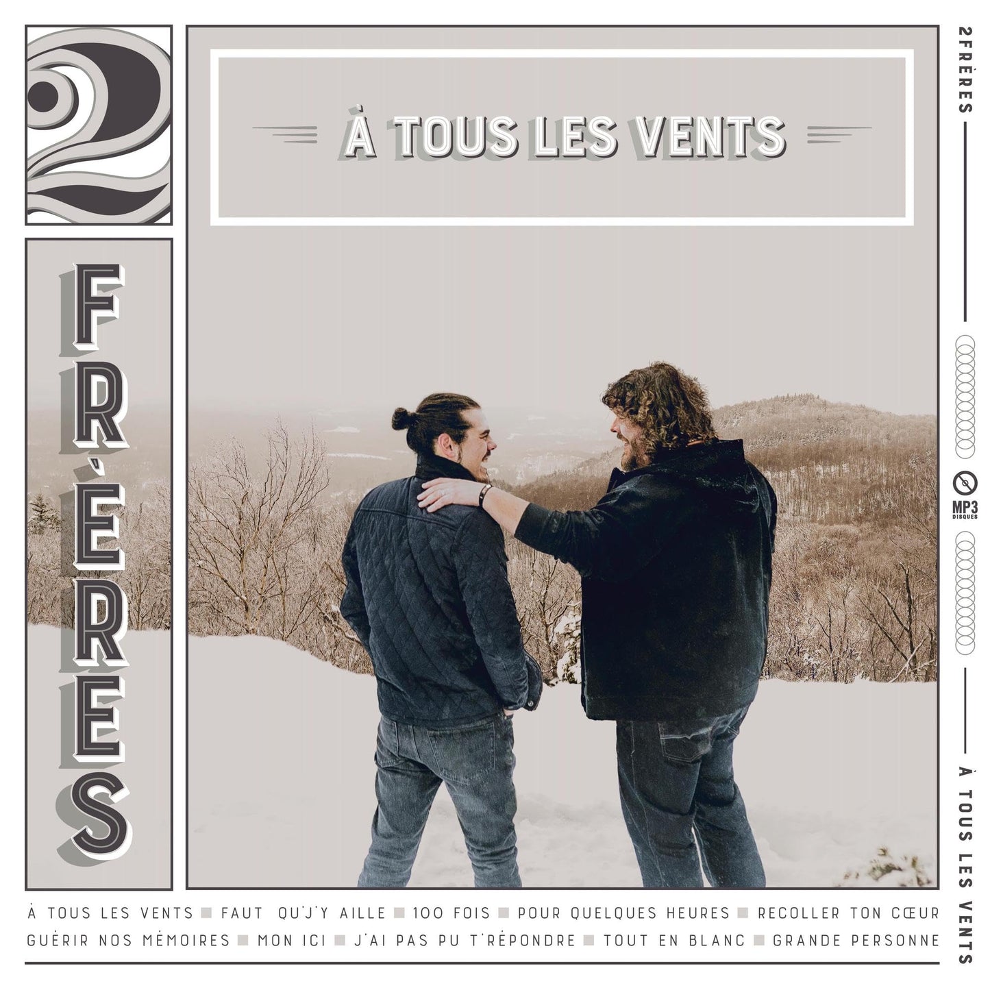 2freres - A Tous Les Vents (Can) [LP] Vinyl Record Album Cover