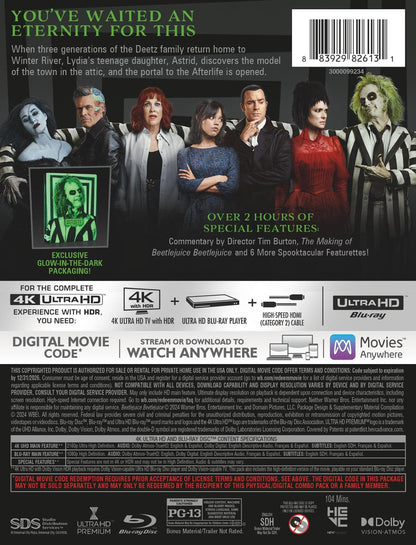 Beetlejuice Beetlejuice - Limited Edition Steelbook (4K Ultra HD + Digital)