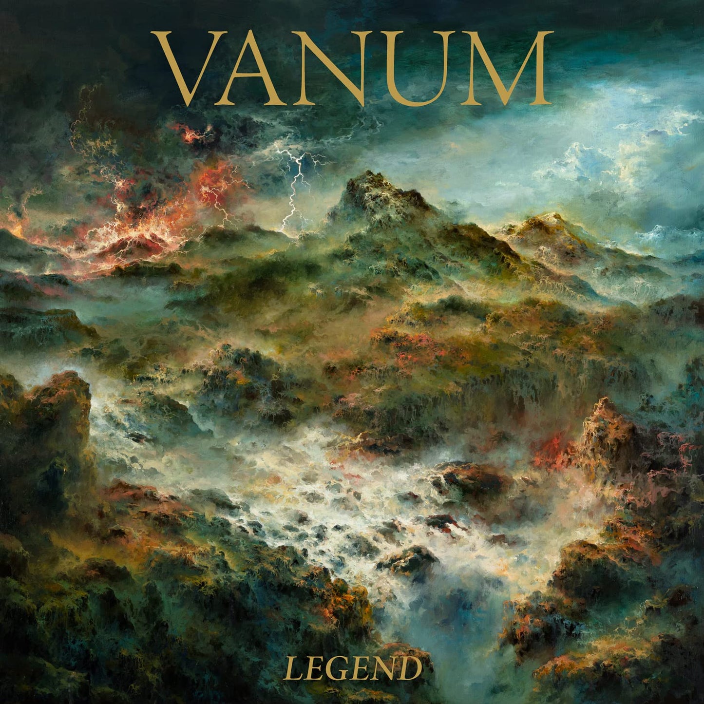 Vanum - Ammons War [Colored Vinyl] (Gol) [Limited Edition] [180 Gram] (Uk) Vinyl Record Album Cover