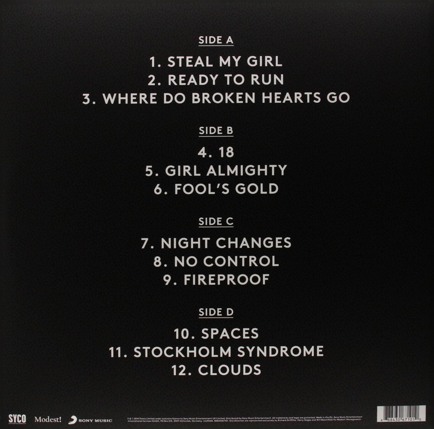 One Direction Four (2LP/Gatefold) Vinyl Record