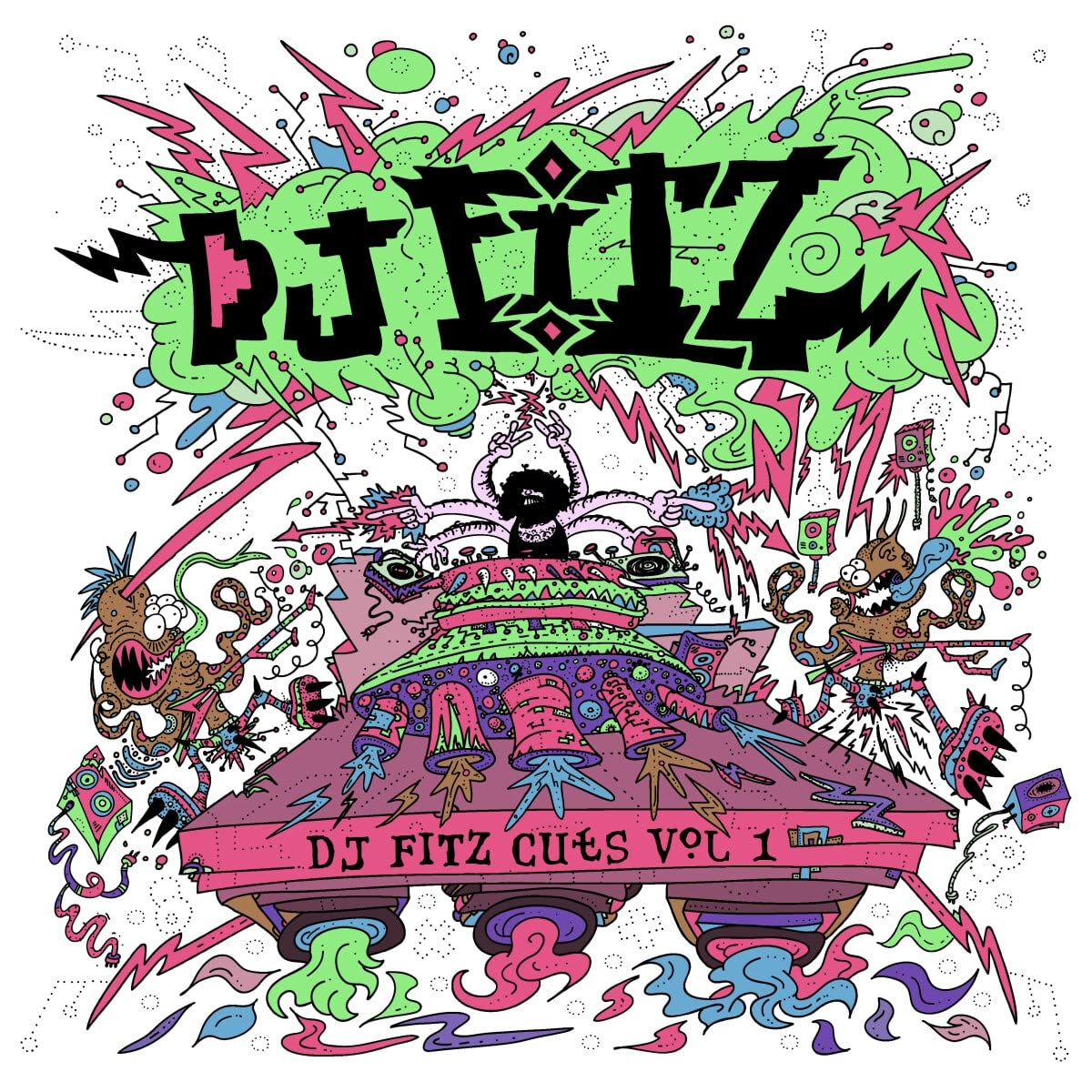 DJ Fitz - Dj Fitz Cuts Vol 1 [LP] Vinyl Record Album Cover