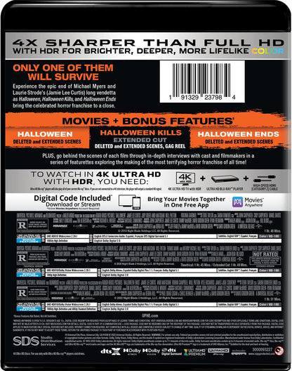 Halloween Trilogy (Halloween / Halloween Kills / Halloween Ends) [4K Ultra HD + Digital]