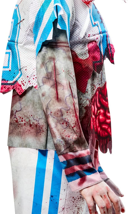 Zombie Football Player Boys Kids Youth Halloween Costume Cosplay