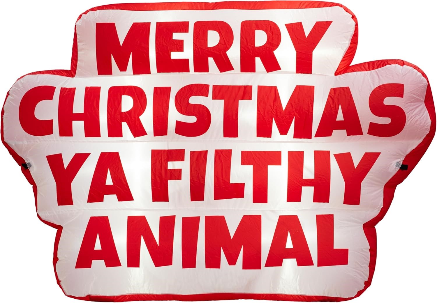 Merry Xmas Filthy Animal Indoor/Outdoor Light Up Inflatable Yard Decoration