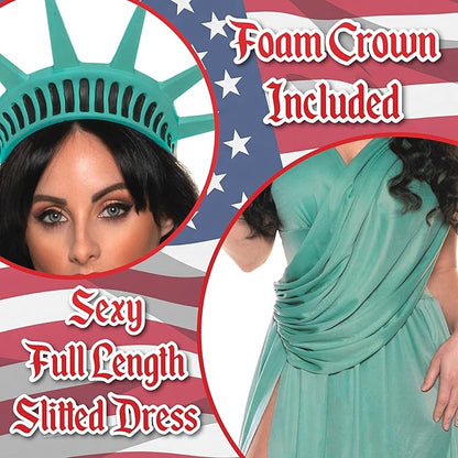 Sexy Lady Liberty Statue of Liberty Women's Patriotic Costume