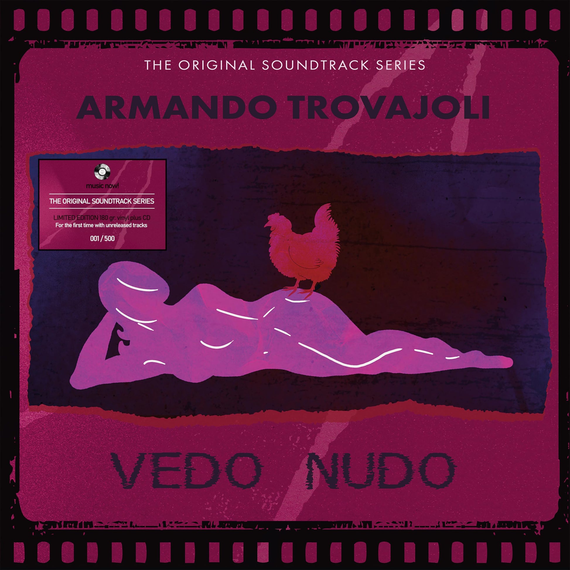 Armando Trovajoli (W/Cd) (Colv) (Ltd) (Ogv) (Purp) - Vedo Nudo (W/Cd) [Colored Vinyl] [Limited Edition] [180 Gram] (Purp) (Ita) Vinyl Record Album Cover