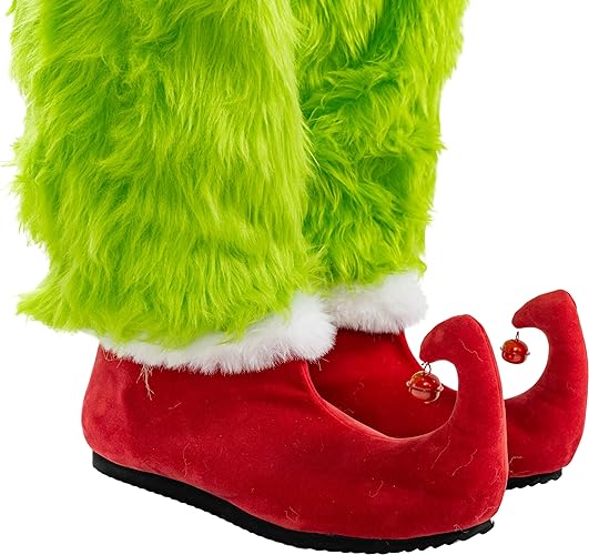 Green Monster Christmas Movie Red Shoes with Bells