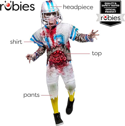 Zombie Football Player Boys Kids Youth Halloween Costume Cosplay