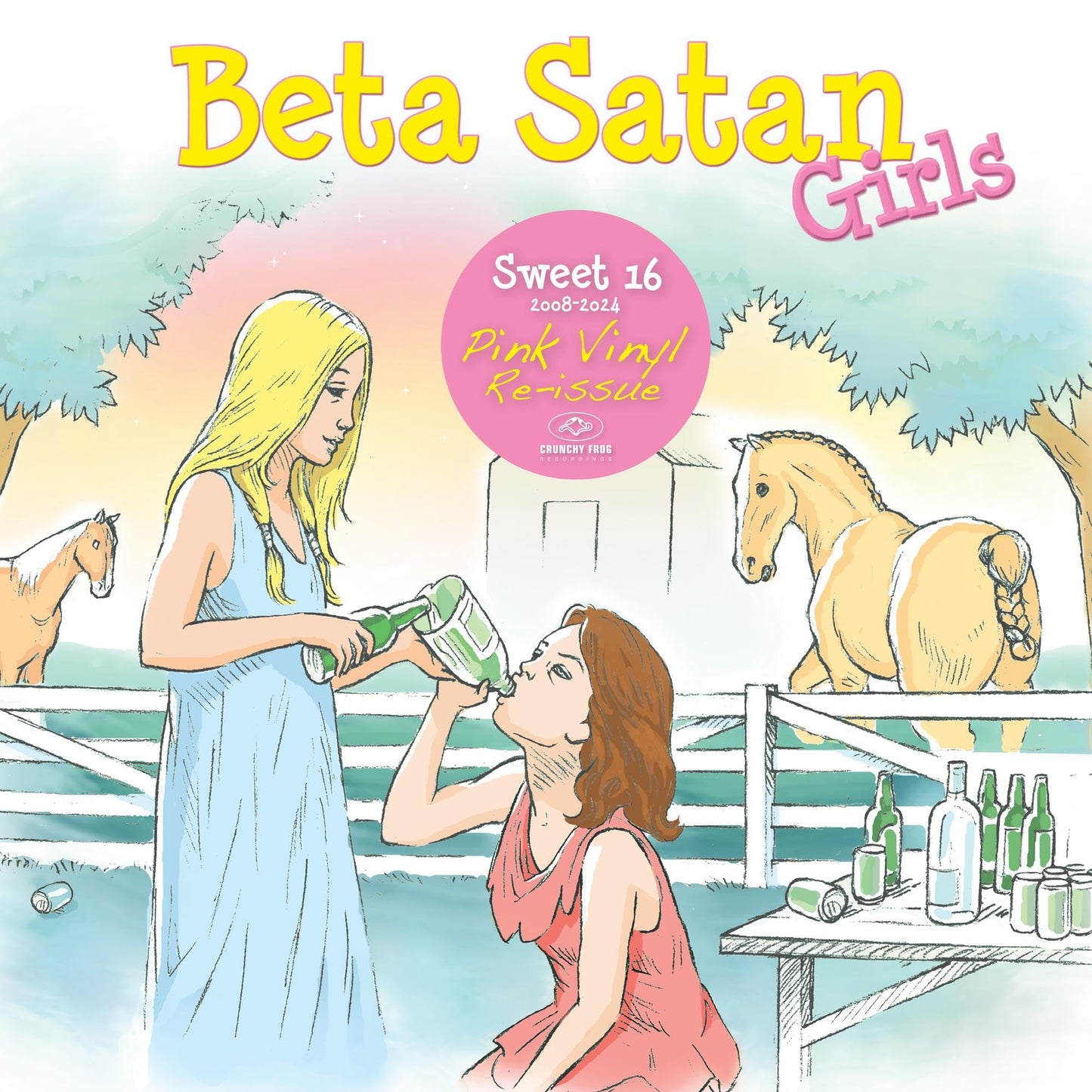 Beta Satan - Girls [Colored Vinyl] [Limited Edition] (Pnk) (Hol) Vinyl Record Album Cover