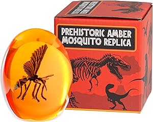 Prehistoric Mosquito in Amber Replica Resin JP Dinosaur Movie Paperweight Halloween Cosplay Prop