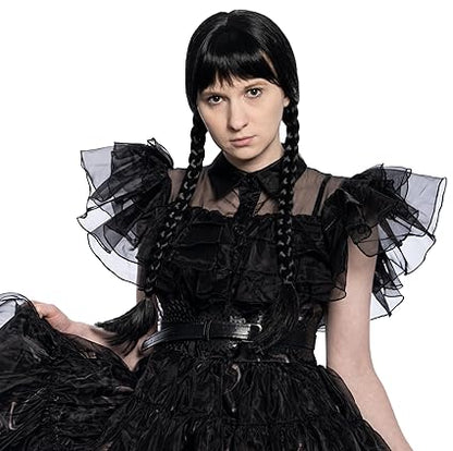 Wednesday Spooky Family Deluxe Wig