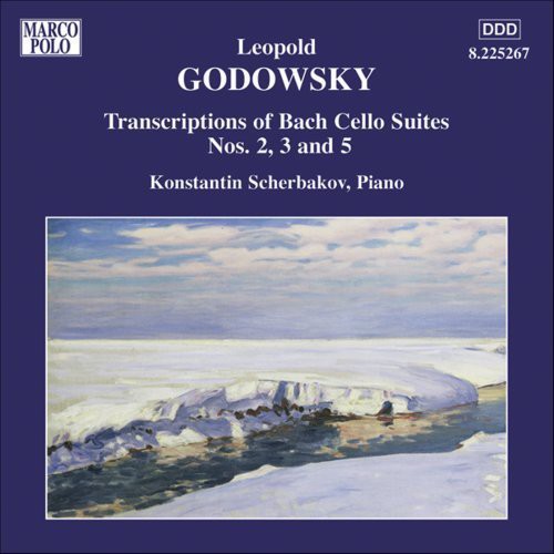 the album cover for Konstantin Scherbakov - Piano Music" Transcriptions of Bach Cello Suites