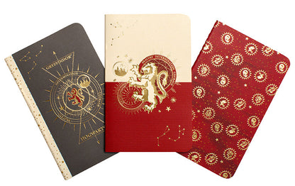 Harry Potter: Gryffindor Constellation Sewn Pocket Notebook Collection (Set of 3)