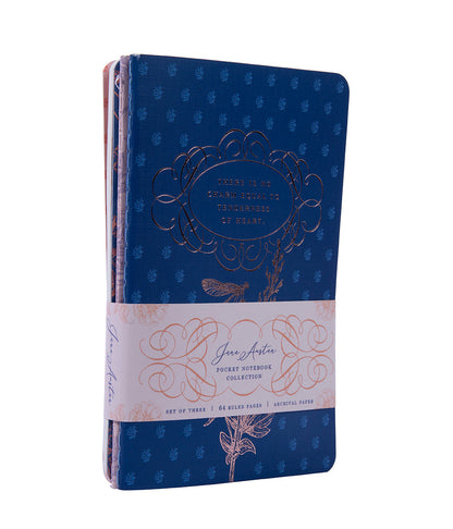 Jane Austen Sewn Pocket Notebook Collection (Set of 3)