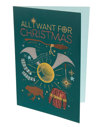 Harry Potter: All I Want For Christmas Embellished Card