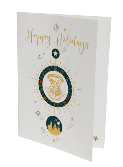 Harry Potter: Hogwarts Crest Holiday Embellished Card