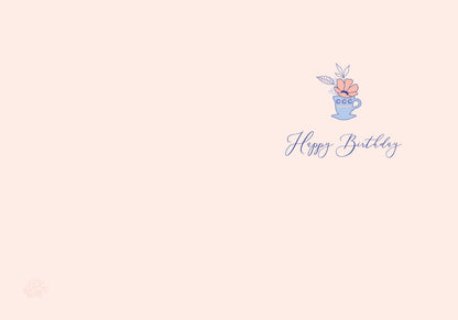 Jane Austen Tea Party Birthday Embellished Card