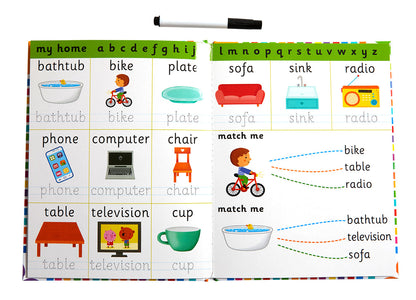 Let's Learn: First 100 Words (Write and Wipe)