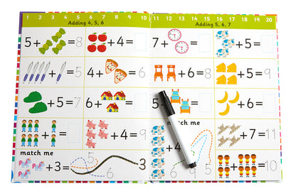 Let's Learn: First Math Skills (Write and Wipe)