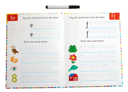 Let's Learn: First Alphabet Skills (Write and Wipe)