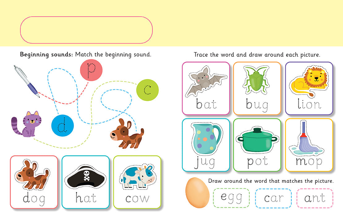 Let's Learn: First Phonics (Write and Wipe)