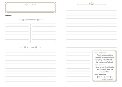 The Official Downton Abbey Mrs. Patmore's Recipe Journal