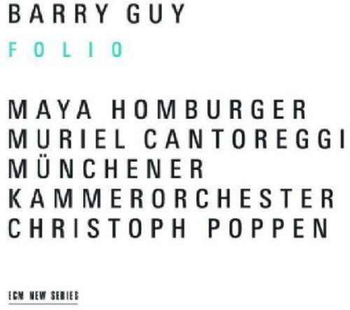 the album cover for Barry Guy - Folio [Import]