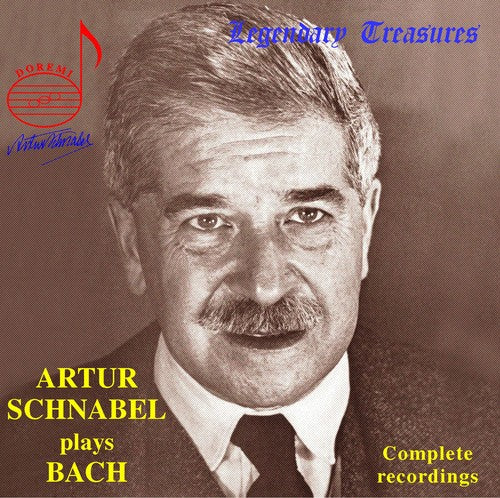 the album cover for ARTUR SCHNABEL - Schnabel Plays Bach