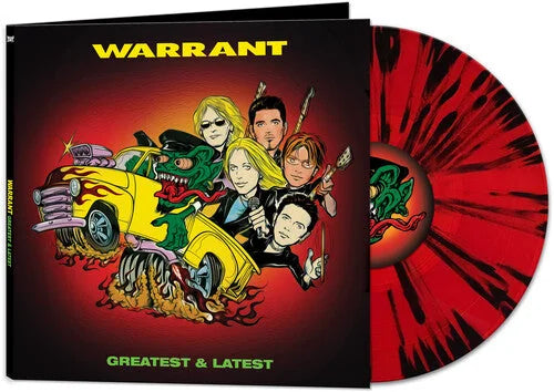 Warrant - Greatest & Latest [Red & Black Splatter] Vinyl Record