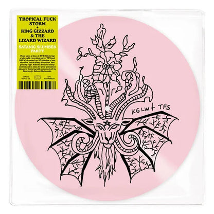 Tropical Fuck Storm & King Gizzard - Satanic Slumber Party [Pink Silkscreened] Vinyl Record