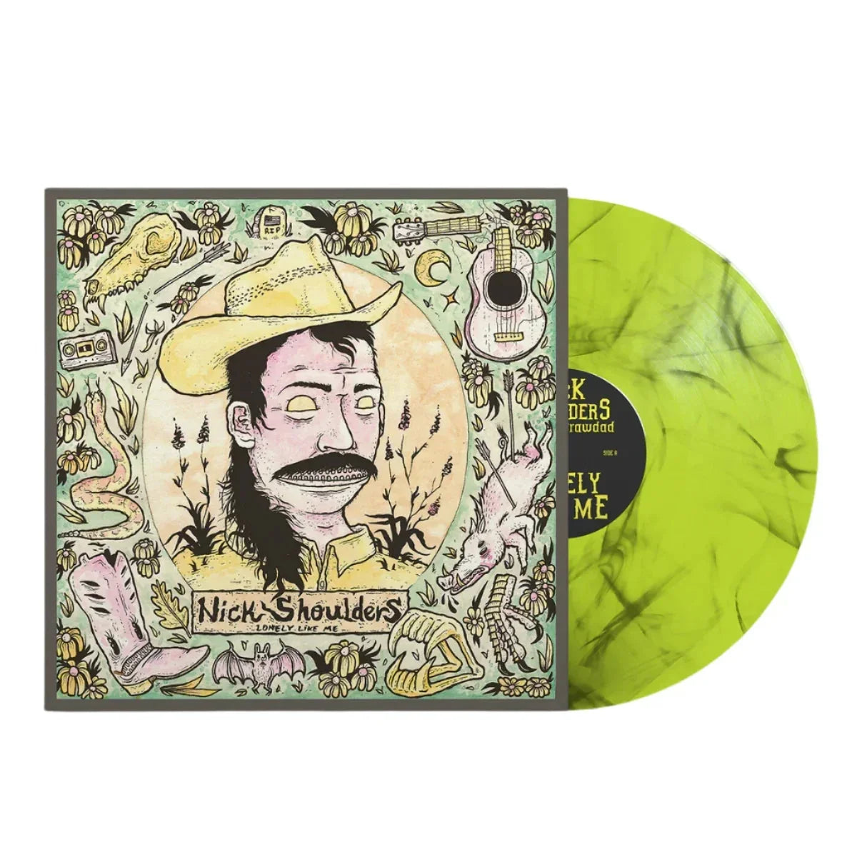 Nick Shoulders - Lonely Like Me [Green/Yellow Marble] Vinyl Record