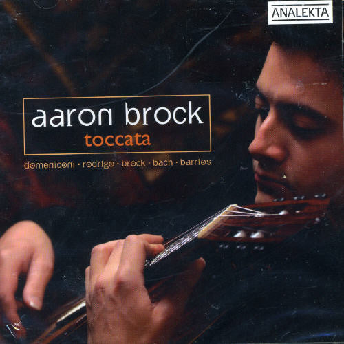 the album cover for Aaron Brock - Toccata