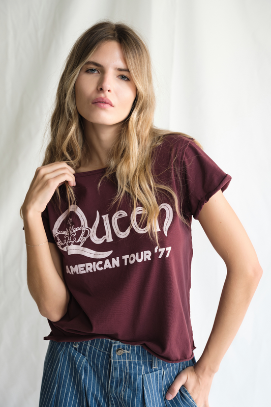 Queen American Tour 77 Top Womens Tee Shirt