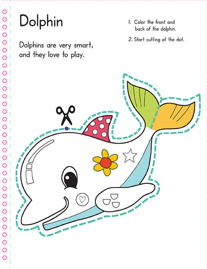 Color, Cut, and Fold: Ocean Animals
