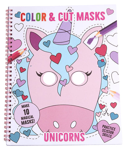 Color & Cut Masks: Unicorns