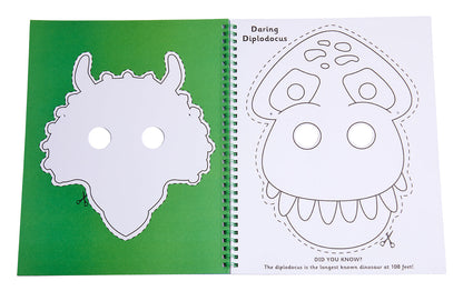 Color & Cut Masks: Dinosaurs