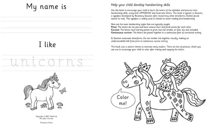 Trace & Learn Handwriting Practice: Unicorn
