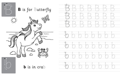 Trace & Learn Handwriting Practice: Unicorn