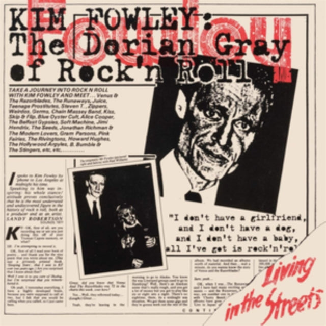 Kim Fowley - Living In The Streets - LP Vinyl Record