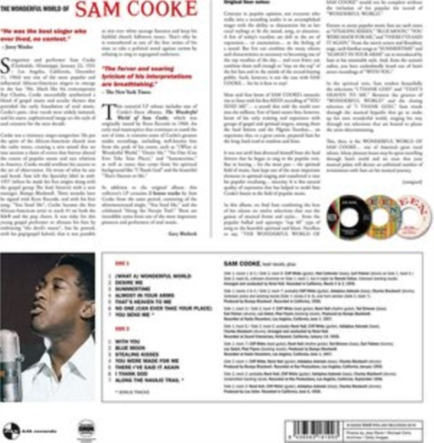 Sam Cooke - Wonderful World Of Sam Cooke (180G/Dmm Master) - LP Vinyl Record
