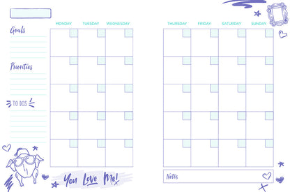 Friends: 12-Month Undated Planner